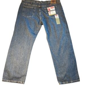 Wrangler Five‎ Star Jeans Mens 42x28 Blue Regular Fit Premium Denim 100% Cotton